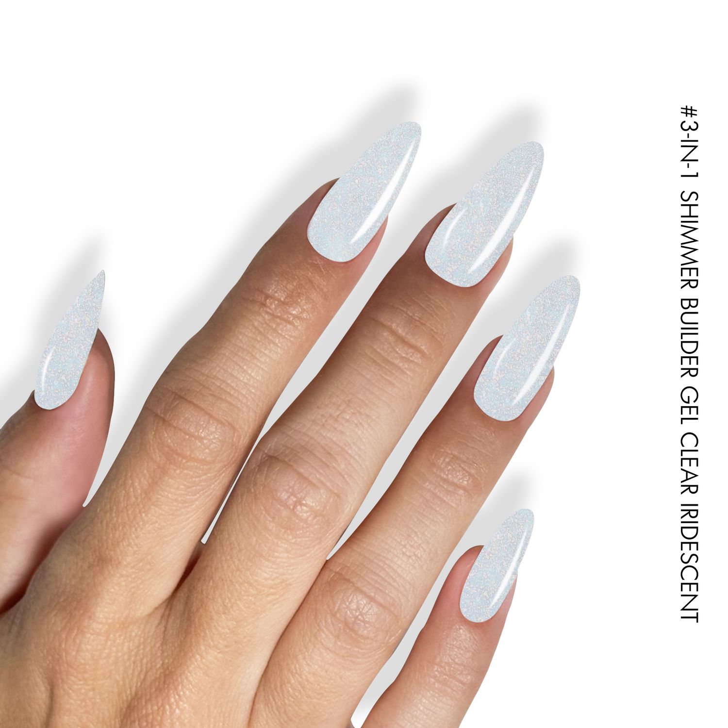 Clear Iridescent 3-in-1 Shimmer Builder Gel 40g - Image 2