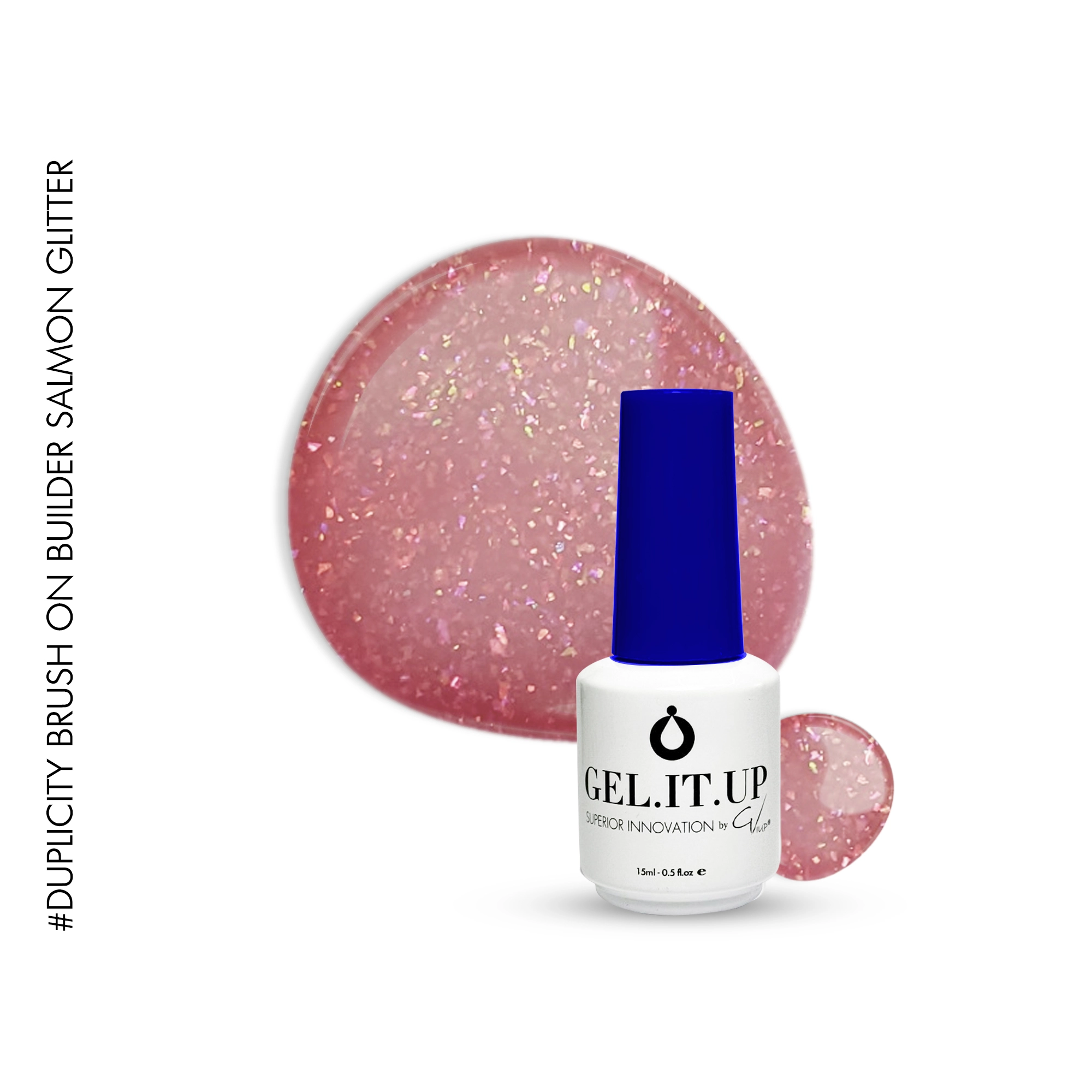 Duplicity Brush on Builder Salmon Glitter