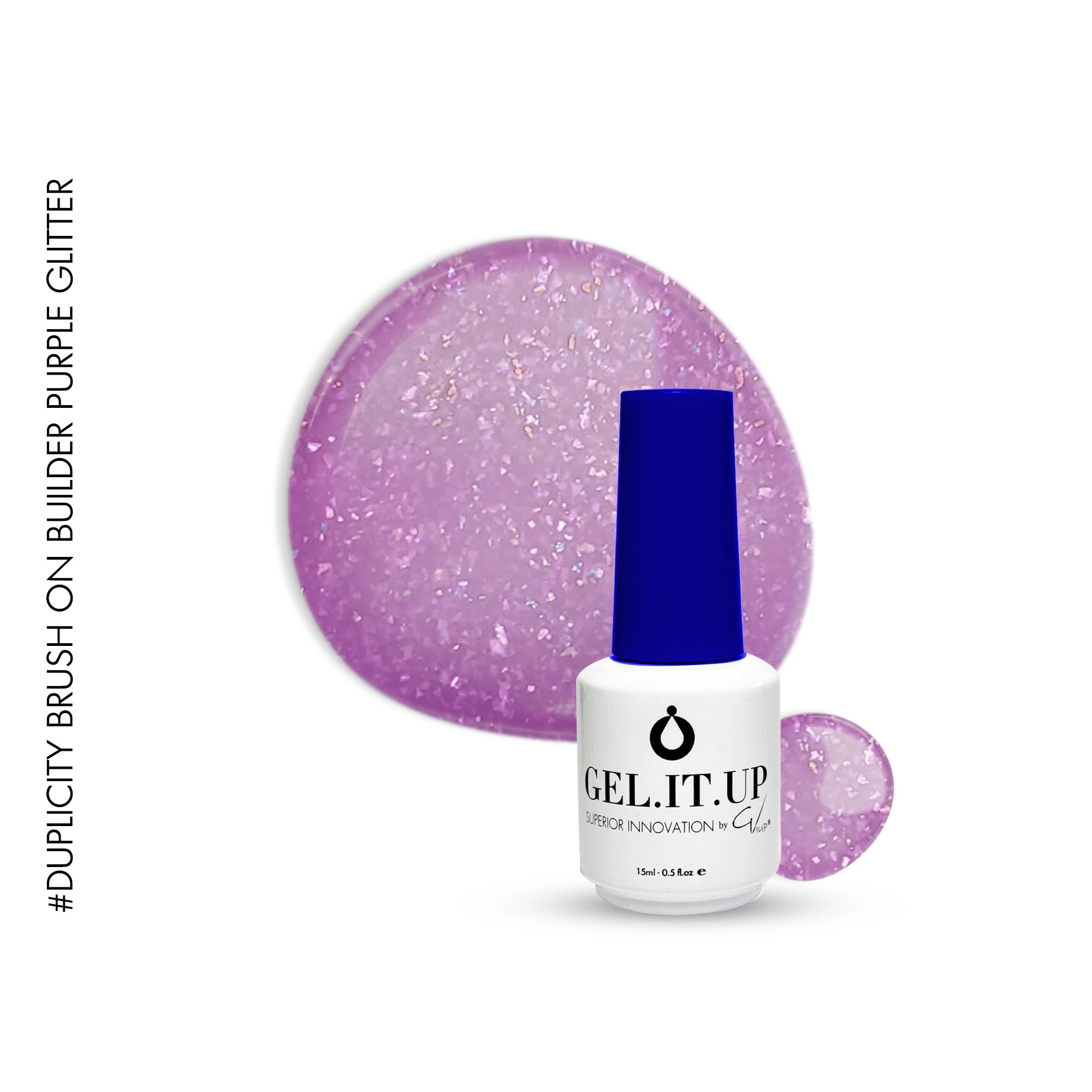 Duplicity Brush on Builder Purple Glitter