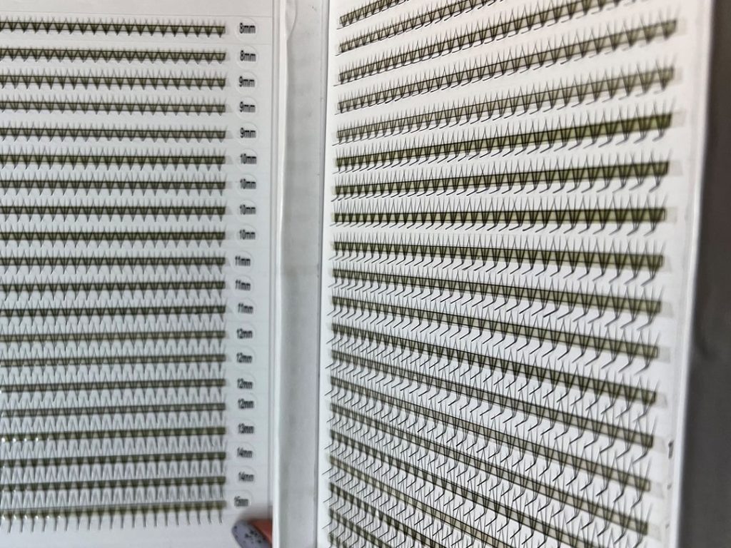 Premium XXL Ετοιμα τουφάκια 40 σειρών 3D L curl (1200fans) Mix 8-15mm