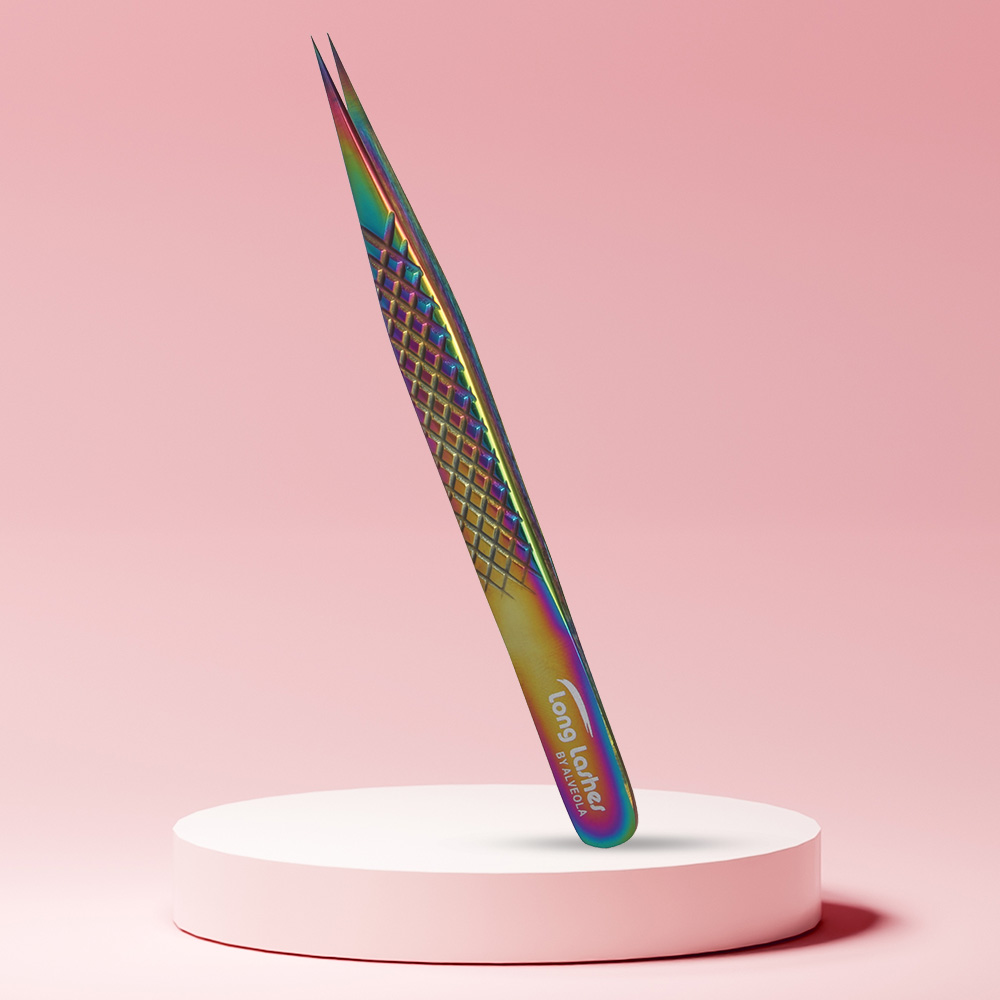Λαβίδα βλεφαρίδων Ίσια Long Lashes lash tweezers straight - multicolor, 12cm