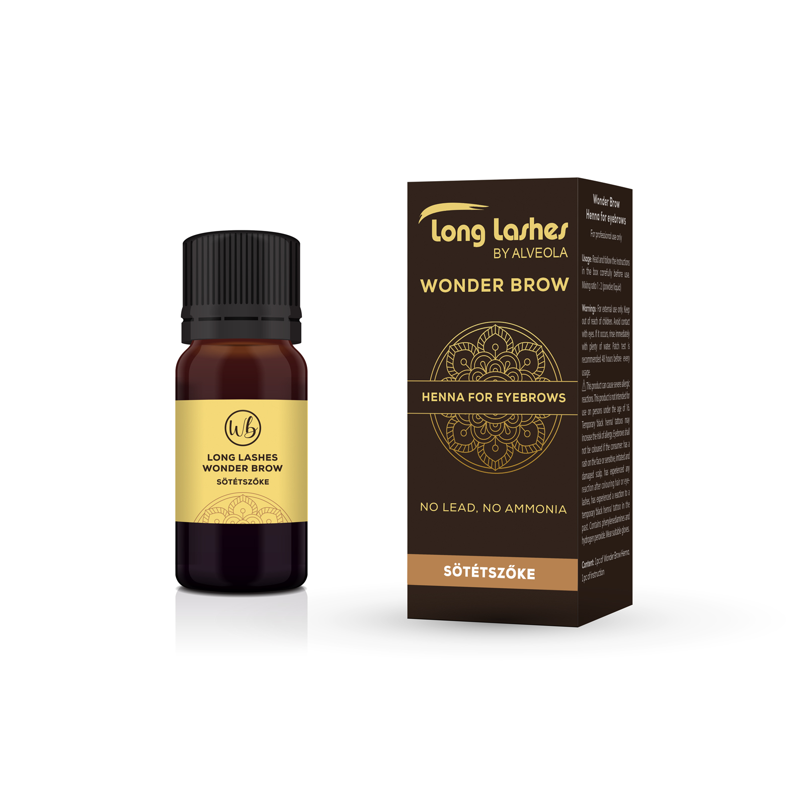 Henna Brow - Dark Blonde Βαφή φρυδιών WonderBrow Long Lashes 4g